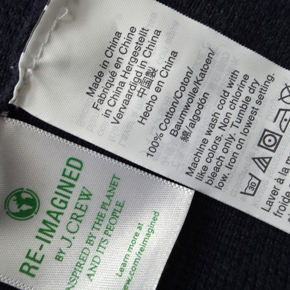 J CREW Vanessa Color Block Cardigan Sweater SZ M Open Jacket Nwot - Picture 8 of 8